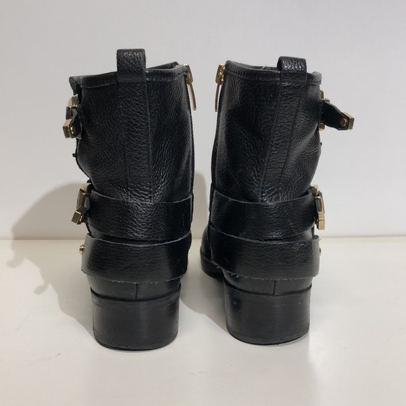 Mark fisher ankle booties | color black with gold buckles | size  5.5M - Picture 6 of 9